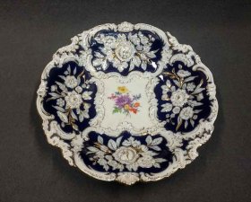 meissen-grosse-prunkschale-kobaltblau-m-gold-und-blumenmalerei-d-31-5-cm