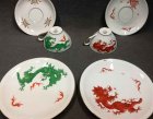 illmenau-henneberg-drachendekor-2x-gedeck-rot-und-gruen-hnadgemalt-pgh-meissen.2