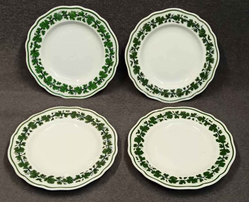 xmeissen-weinlaub-4x-teller-knaufzeit-um-1880-dessertteller-d-16-cm