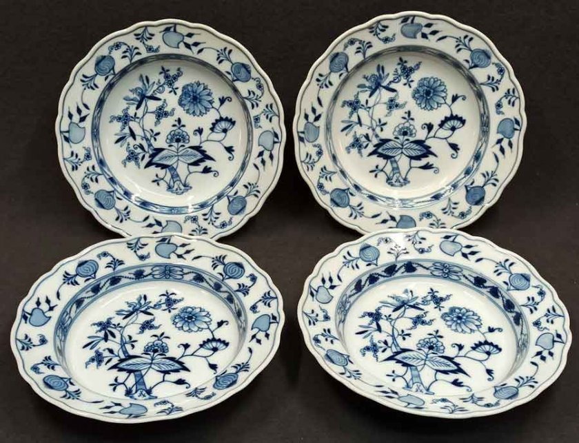 meissen-4x-zwiebelmuster-teller-tiefe-teller-d-23-5-cm-alt-knauf-1880-1900