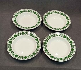 meissen-4x-weinlaub-teller-tiefe-teller-d-24-5-cm.1