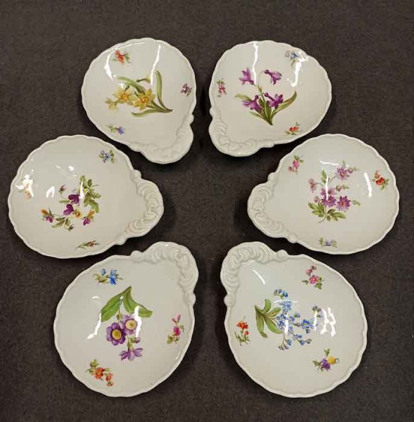meissen-6x-muschelschalen-blumenmalerei-knaufschwerter-um-1900