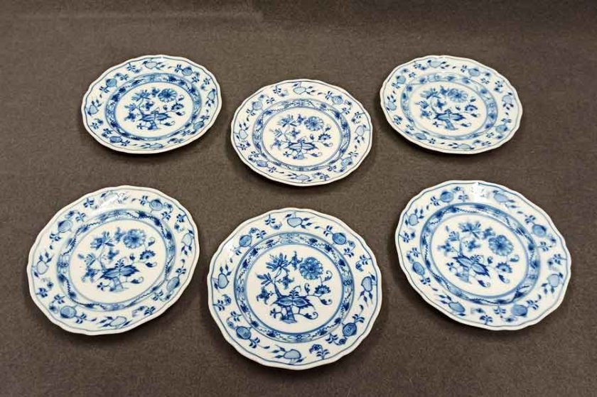 6x-meissen-teichert-zwiebelmuster-dessertteller