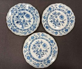 zwiebelmuster-3x-teller-teichert-stadtmeissen-flache-teller