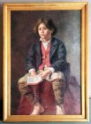 zenker-georg-1869-1933-knabe-mit-buch-oel-lwd