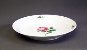 meissen-1820-1850-grosser-teller-schale-rote-rose.2