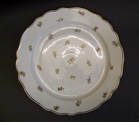 teichert-grosse-platte-teller-d-35-cm-streubluemchen-gold-selt-pfeil-marke-1880.1
