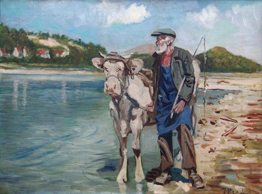 bauer-mit-kuh-vor-landschaft