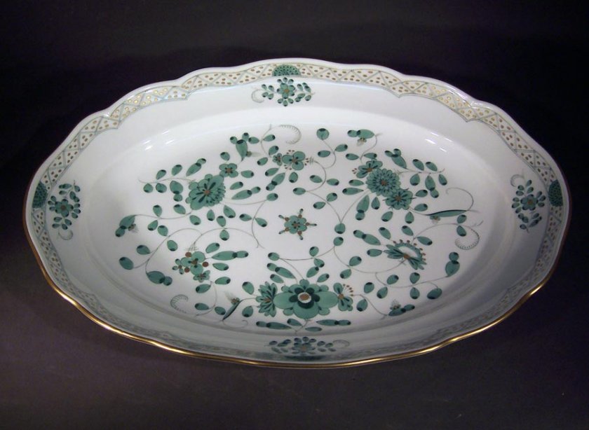 meissen-indisch-gruen-vorlegeplatte-oval
