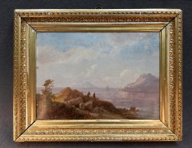 kummer-prof-carl-robert-suedliche-kuestenlandschaft-1885-oel-a-papier.2