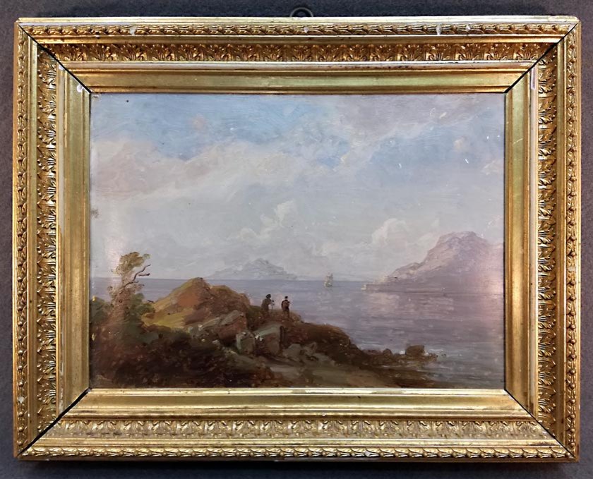 kummer-prof-carl-robert-suedliche-kuestenlandschaft-1885-oel-a-papier